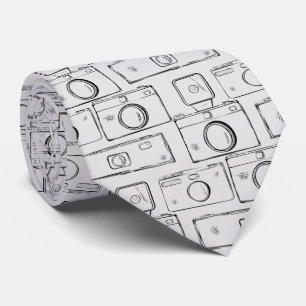 Retro Cameras Neck Tie