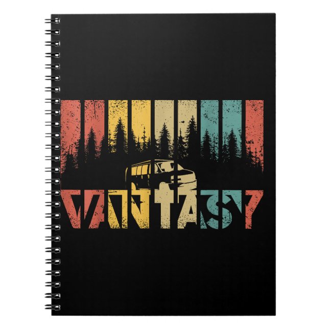 Retro Camper Van Life - Vintage Vanlife Notebook (Front)
