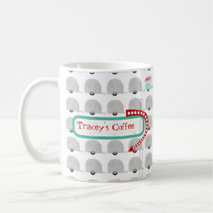Retro Campers in Grey Mug