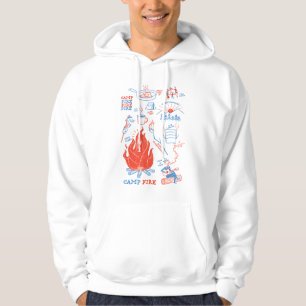 Retro Campfire Adventure – Funny Camping Activitie Hoodie