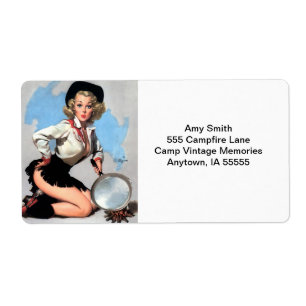 Retro Campfire Cook Pinup