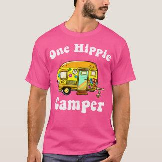 Retro Camping 60S 70S Funny Hippie Rv Camping T-Shirt