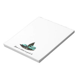 Retro Camping Car Trailer Notepad