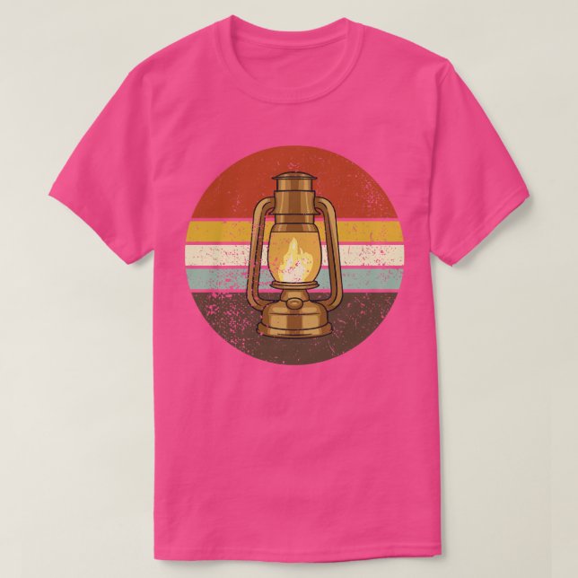 Retro Camping Lantern 1 T-Shirt (Design Front)