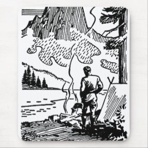 Retro Camping Mouse Mat