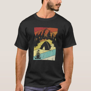 Retro Campsite Tents Glamping Camper Camping 2 T-Shirt