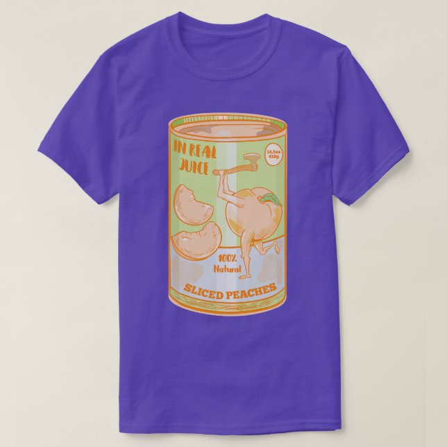 Retro can of peaches T-Shirt (Design Front)