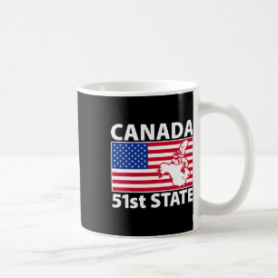 Retro Canada 51st State American Flag Trump 2025 M Coffee Mug