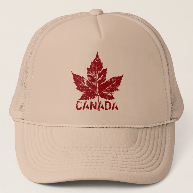 Retro Canada Souvenir Cap Canada Maple Leaf Caps (Front)