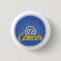 Retro Cancer Zodiac Sign