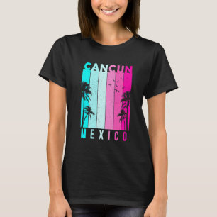 Retro Cancun Mexico Beach Summer Tropical Souvenir T-Shirt