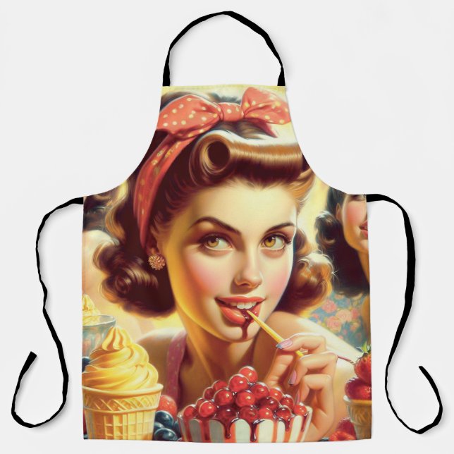 Retro Candy Girls Apron (Front)