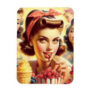 Retro Candy Girls Magnet
