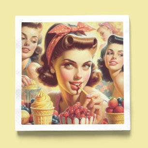 Retro Candy Girls Napkin