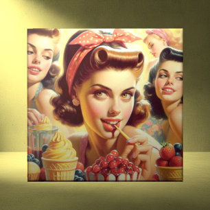 Retro Candy Girls Tile