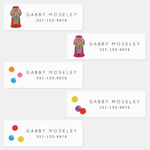 Retro Candy Gumball Machine Personalised Kids'