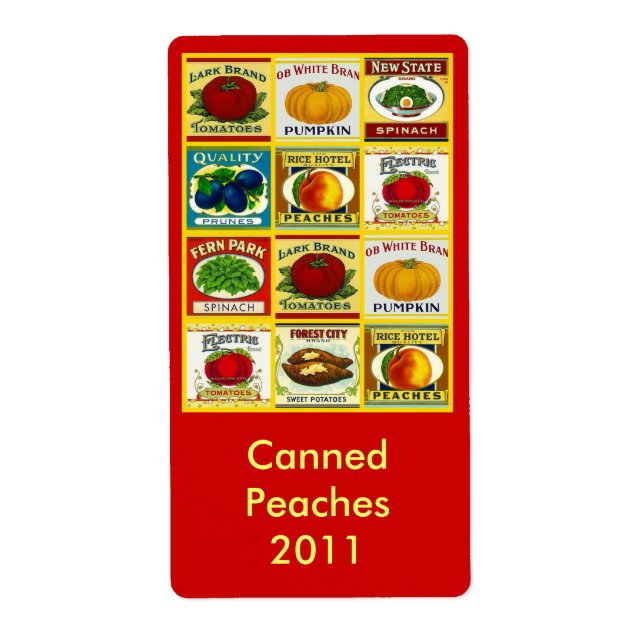 Retro Canning Jar Labels Label Canned Goods Canner (Front)