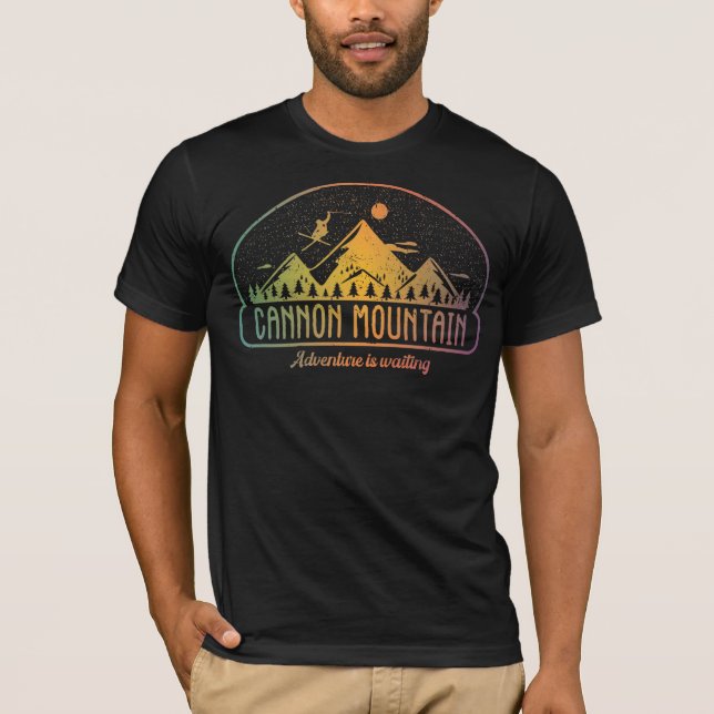 Retro Cannon Mountain Ski T-Shirt (Front)