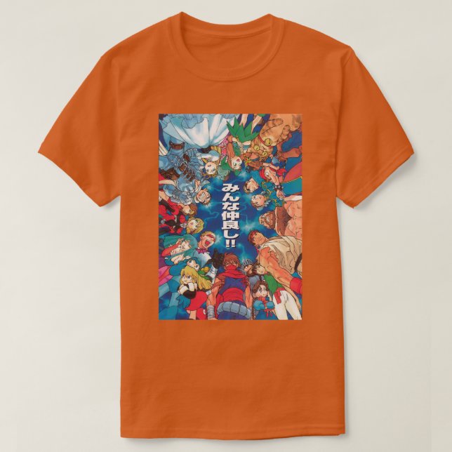 Retro Capcom art Psxstyle T-Shirt (Design Front)