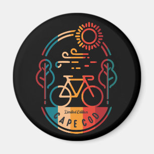 Retro Cape Cod Bike Trail Magnet