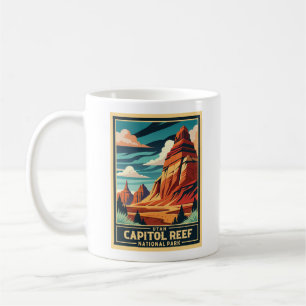 Retro Capitol Reef National Park Coffee Mug