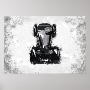 Retro Car Artwork Poster
