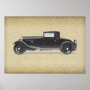Retro Car Artwork Poster