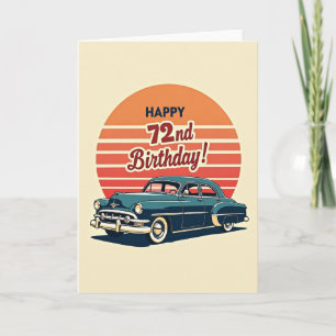 Retro Car Birthday Card