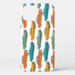 Retro Car Fifties Style Pattern iPhone 12 Case