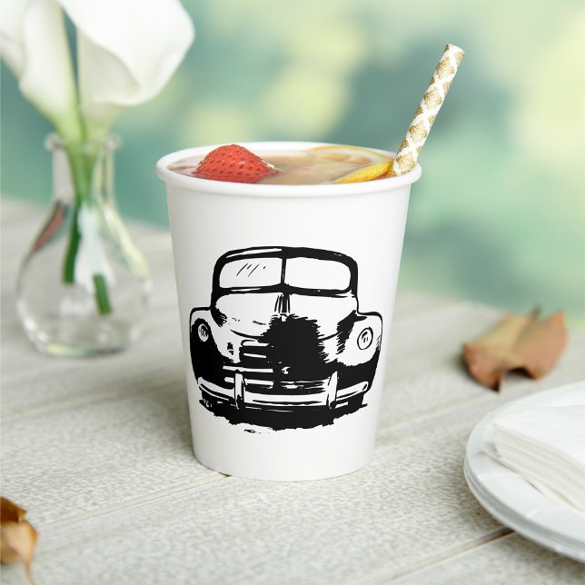 Retro Car Paper Cups (Creator Uploaded)
