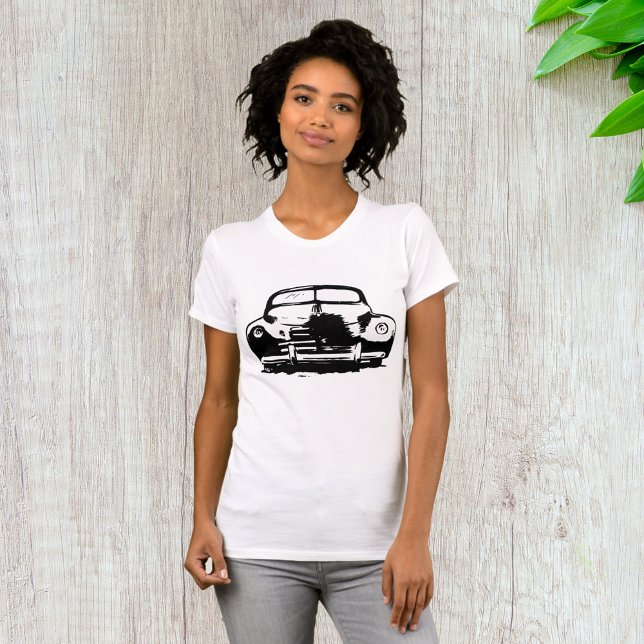 Retro Car Womens T-Shirt (Creator Uploaded)