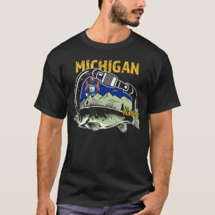 Retro Carabiner Minnesota Fishing T-Shirt