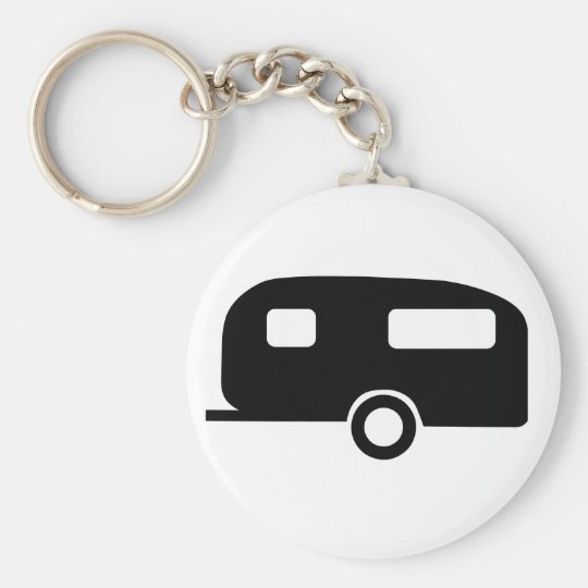 Retro Caravan Key Ring Zazzle.co.uk