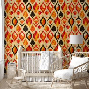 Retro Card Suits Wallpaper