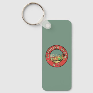 Retro Carolina Beach Roundel Key Ring