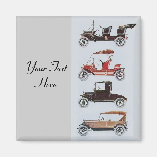 RETRO CARS 2- Auto repair automotive Magnet (Front)