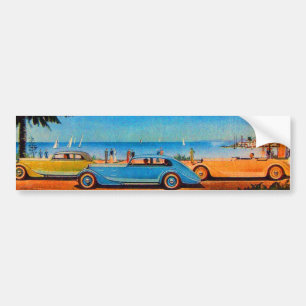 RETRO CARS - Auto repair automotive Bumper Sticker