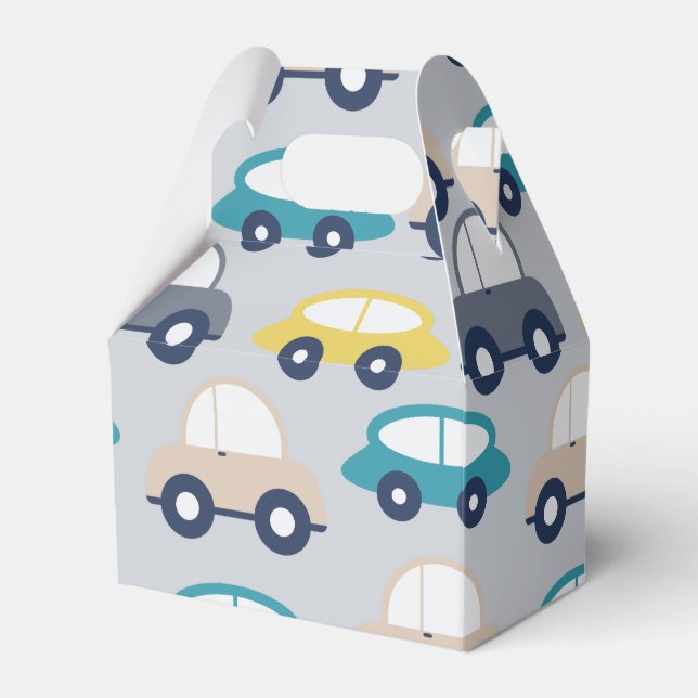 Retro Cars Favour Box (Front Side)