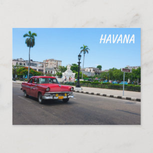 Retro cars on the Havana street Postcard