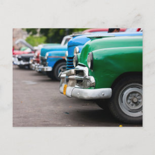 Retro cars on the Havana street Postcard