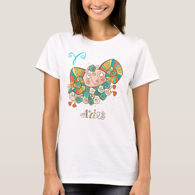 Retro Cartoon Aries T-Shirt (Front)