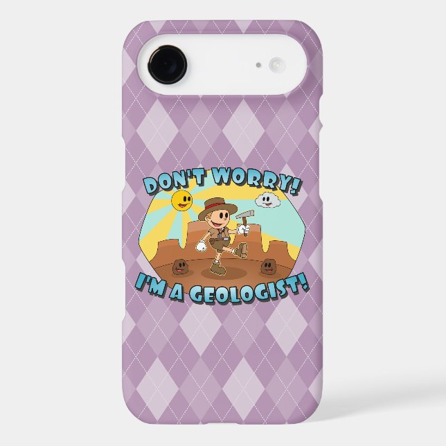 Retro Cartoon- Don't Worry; I'm a Geologist! (Back)