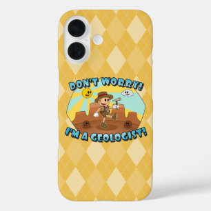 Retro Cartoon- Don't Worry; I'm a Geologist! iPhone 16 Case