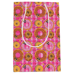 Retro Cartoon Doughnuts and Sweets Medium Gift Bag