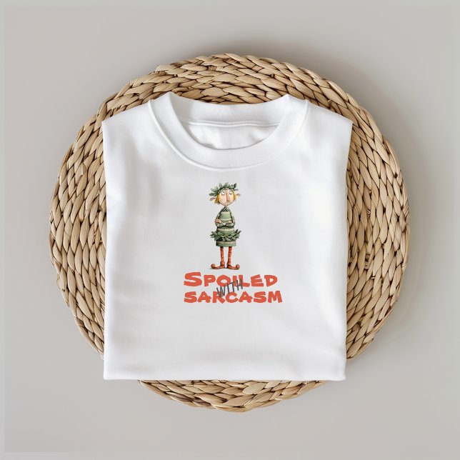 Retro cartoon elf sarcasm phrase T-Shirt (Creator Uploaded)