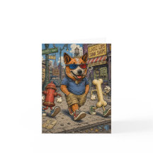 Retro Cartoon Greeting Card