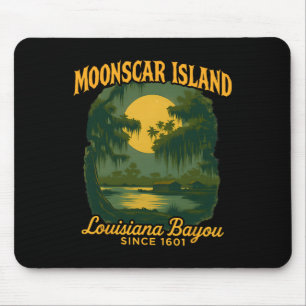 Retro Cartoon Halloween Zombie Island 1 Mouse Mat