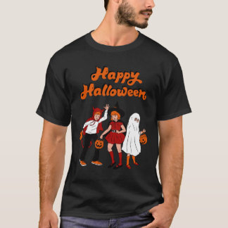 Retro Cartoon Happy Halloween T-Shirt