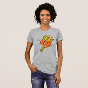 Retro Cartoon Table Tennis Paddle Women's Tee
