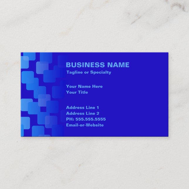 retro cascades business card (Front)
